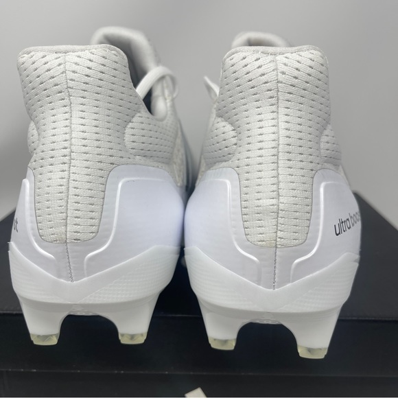 Adidas UltraBoost PE Football Cleats Mens 9.5-16 White Gray Silver Chrome HP8836 main image 4